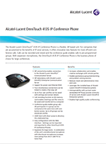 The Alcatel-Lucent 4135 conference phone brochure