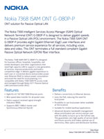 The Nokia 7368 ISAM ONT G-080P-P Brochure