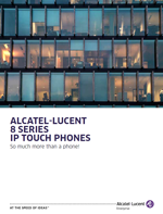  The Alcatel-Lucent 8 Series IP Touch 4008 / 4018 / 4028 / 4038 / 4068 Deskphone brochure