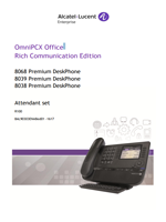 Picture of the 8038, 8039 and 8068 Deskphone Attendant Set User Manual for OXO