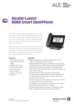 The Alcatel-Lucent 8088 Smart deskphone brochure.