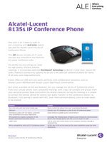  The Alcatel-Lucent 8135 Conference Phone Brochure