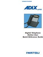 Picture of the Iwatsu ADIX & ADIX APS Digital Station Quick Reference Guide