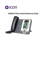 Picture of the GS620 IP Phone Quick Reference Guide