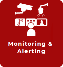 Red square that redirects to the Monitoring and Alerting page