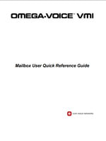 Picture of the Iwatsu Omega-Voice VMI Mailbox User Quick Reference Guide (for VMI card version 2.02 and higher