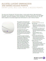 The Alcatel-Lucent OmniAccess 300 series brochure.