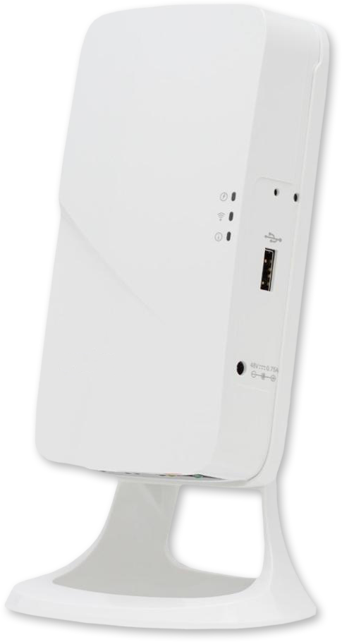 OmniAccess 303H Access Point with a stand for a desktop