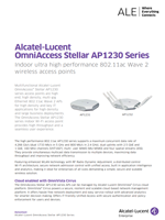 The Alcatel-Lucent OmniAccess Stellar AP1230 series brochure.