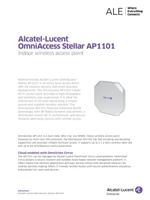 The Alcatel-Lucent OmniAccess Stellar AP1101 access point brochure.