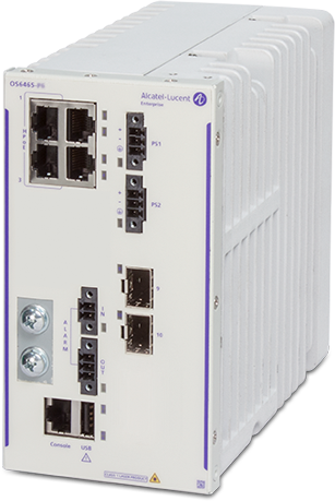 Picture of the OmniSwitch 6465 fan-less gigabit ethernet switch
