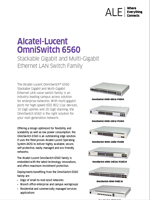 The Alcatel-Lucent OmniSwitch 6560 brochure.