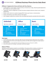 Picture of the ICONnect Business phone service brochure