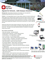 The ICON Signals for Education Brochure..