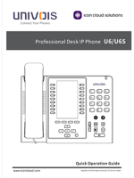 UniVois U6S Phone Quick Reference Guide