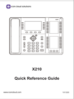  The X210 IP Phone Quick Reference Guide